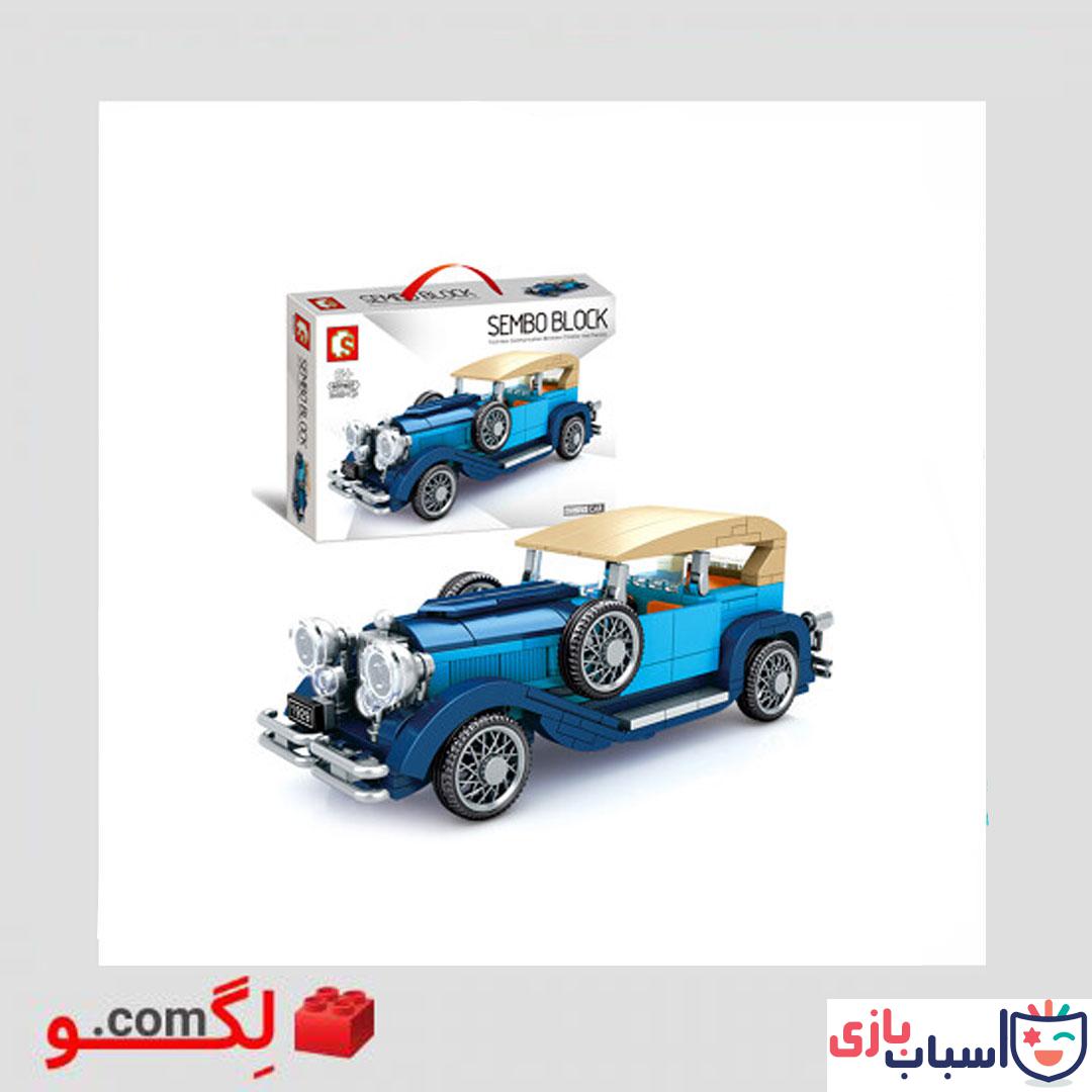 لگو ماشین بوگاتی کلاسیک برند sembo block آیتم 607407