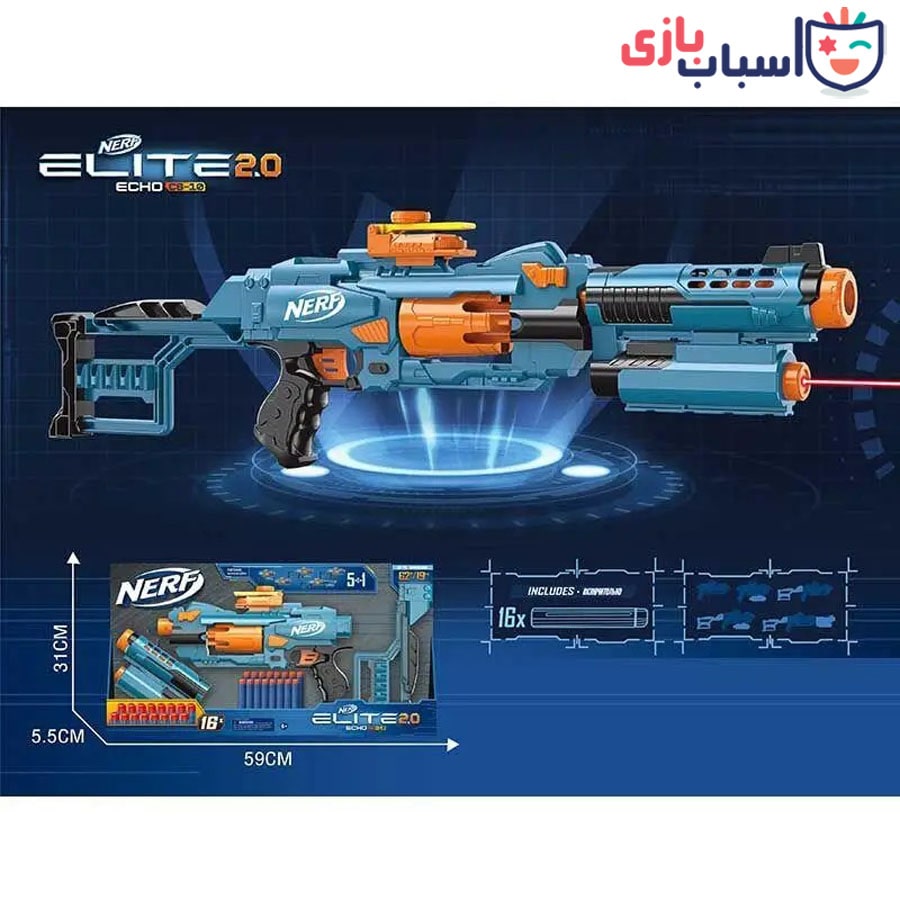 تفنگ فضایی تیر اسفنجی کد 703710A 