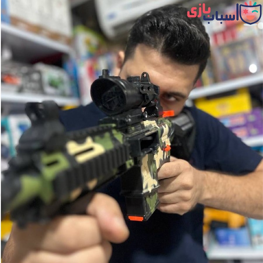 تفنگ تیر ابری شارژی پوکه پران 803
