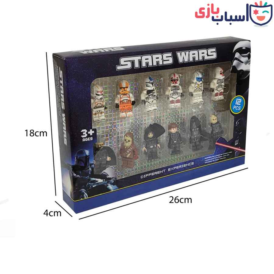 مینی فیگور ۱۲ تایی استاروارز کد 22637