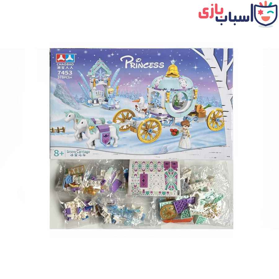 لگو کالسکه برفی کد 7453