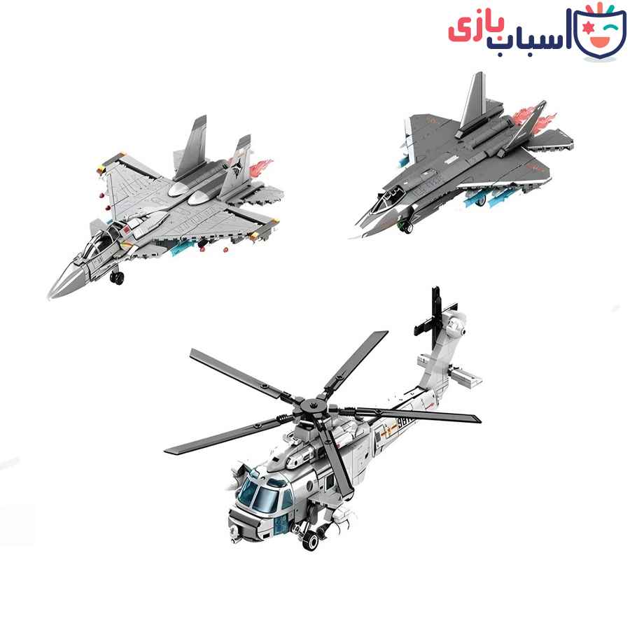 لگو هواپیما و هلیکوپتر جنگنده 1814 قطعه ای کد 202257