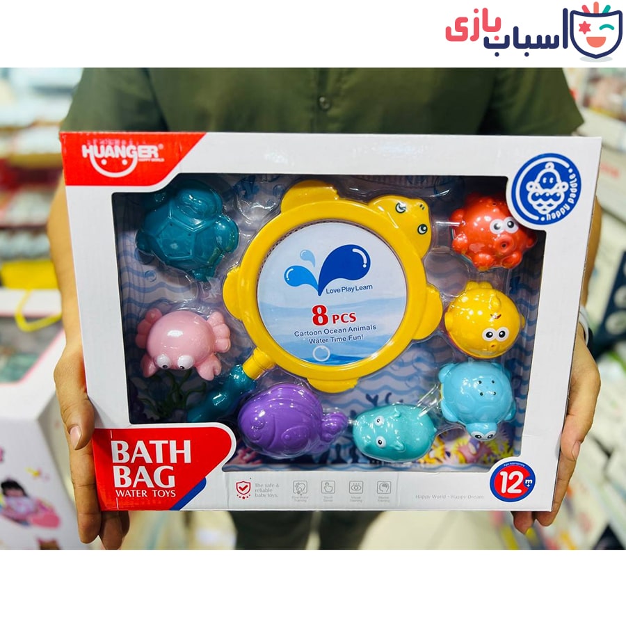 ست ماهیگیری حمام با تور 8عددی کد 0249