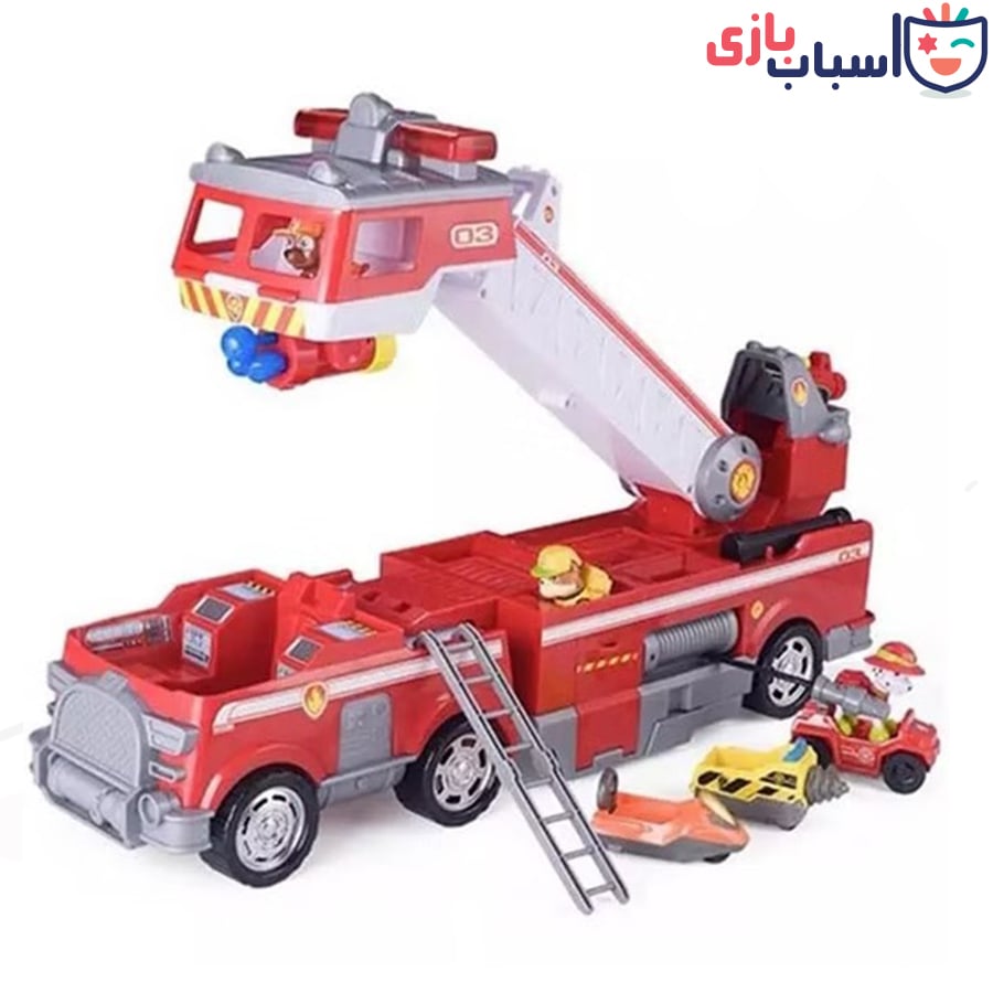 ست آتش نشانی سگ نگهبان باتری خور ،آبپاش ،موزیکال کد 21251