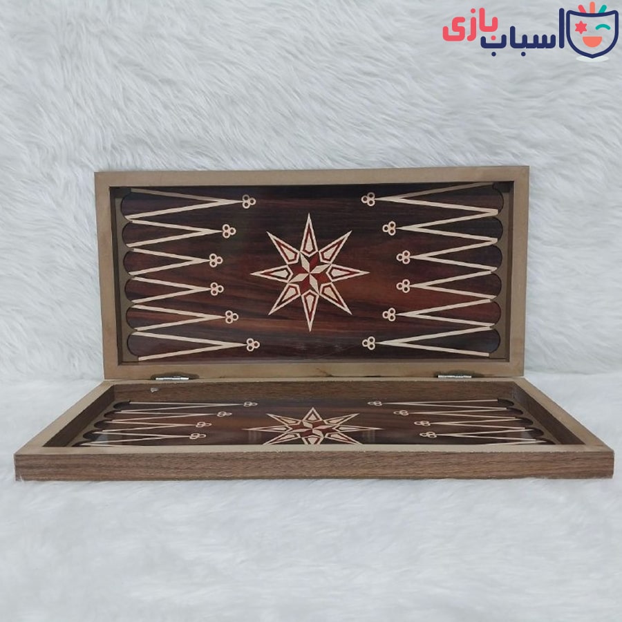 تخته نرد MDF ساده طرح ستاره