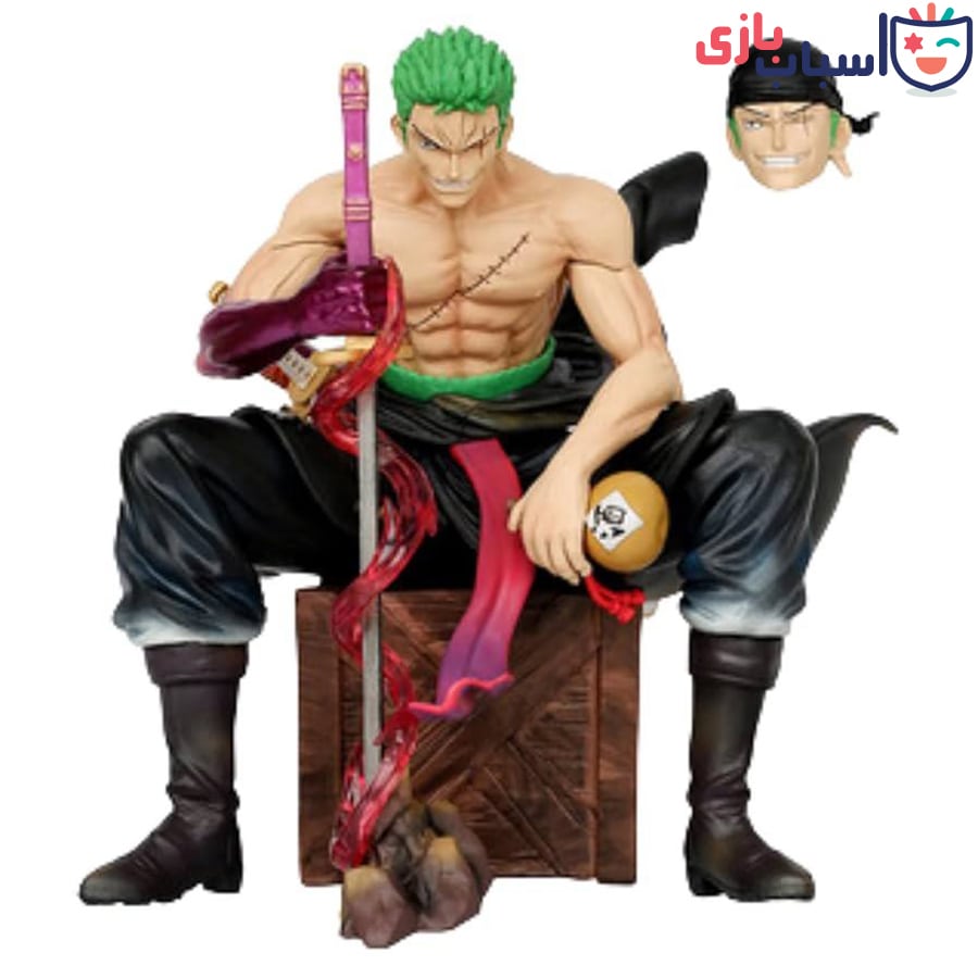 شخصیت زورو نشسته با سر اضافه کد 004_2369