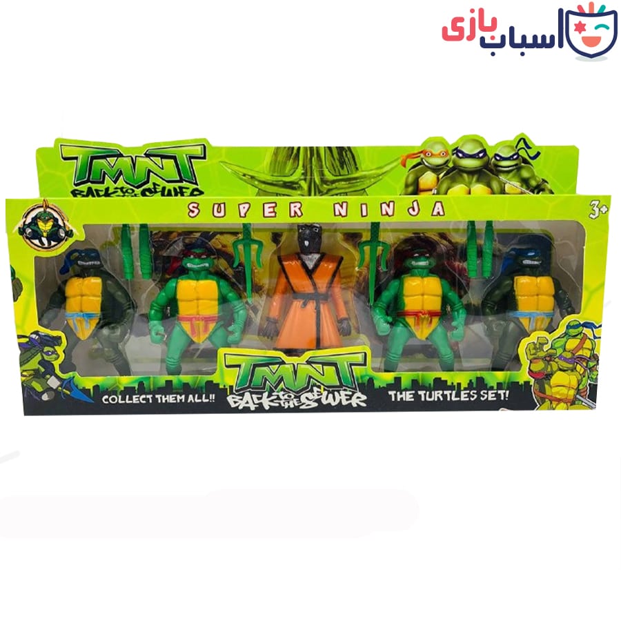 فیگور لاک پشت های نینجا همراه استاد اسپلنتر 032