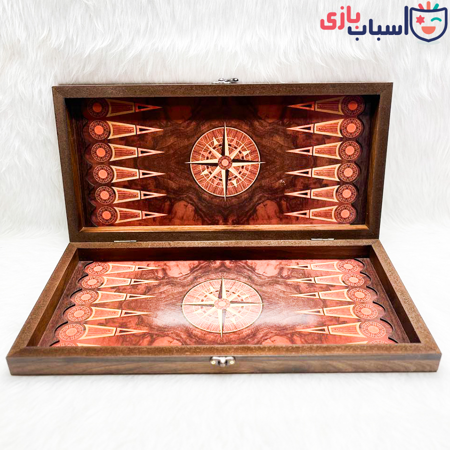 تخته نرد MDF ساده طرح قطب نما