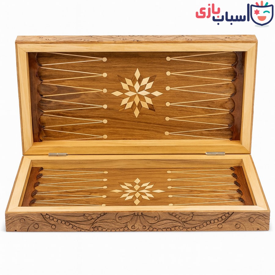 تخته نرد چوب لبه خفاشی