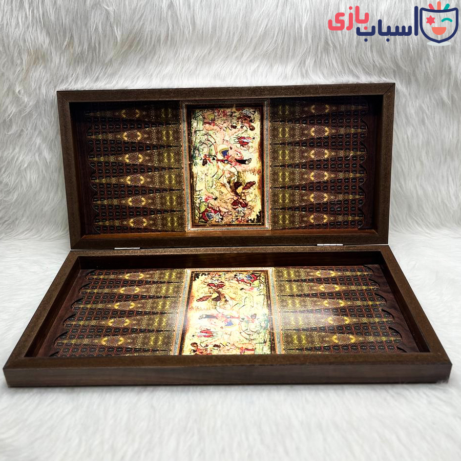 تخته نرد MDF ساده طرح چوگان