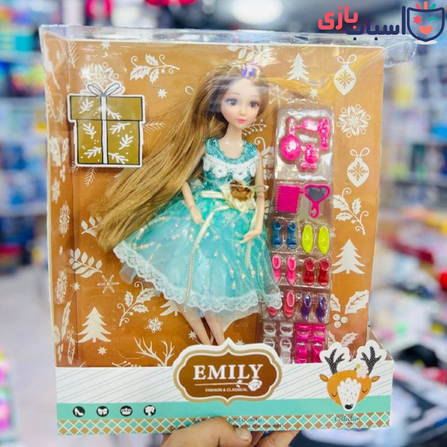 عروسک باربی با لباس و لوازم 1040