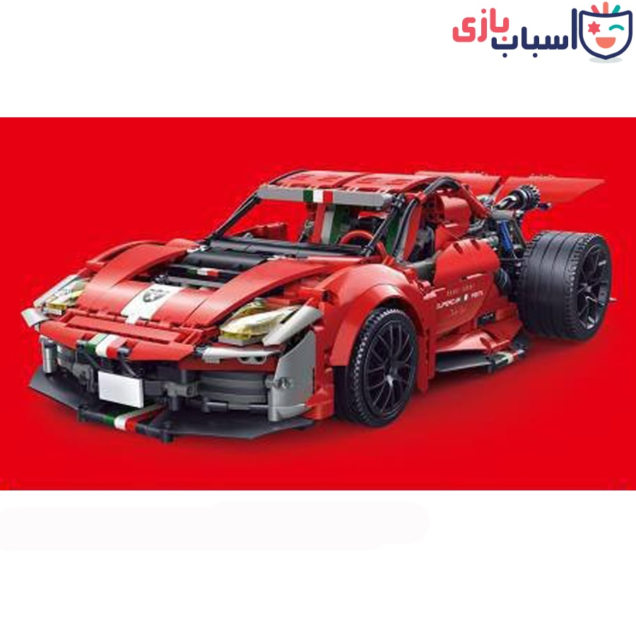 لگو ماشین فراری پیستا سایز 1/8کد 015