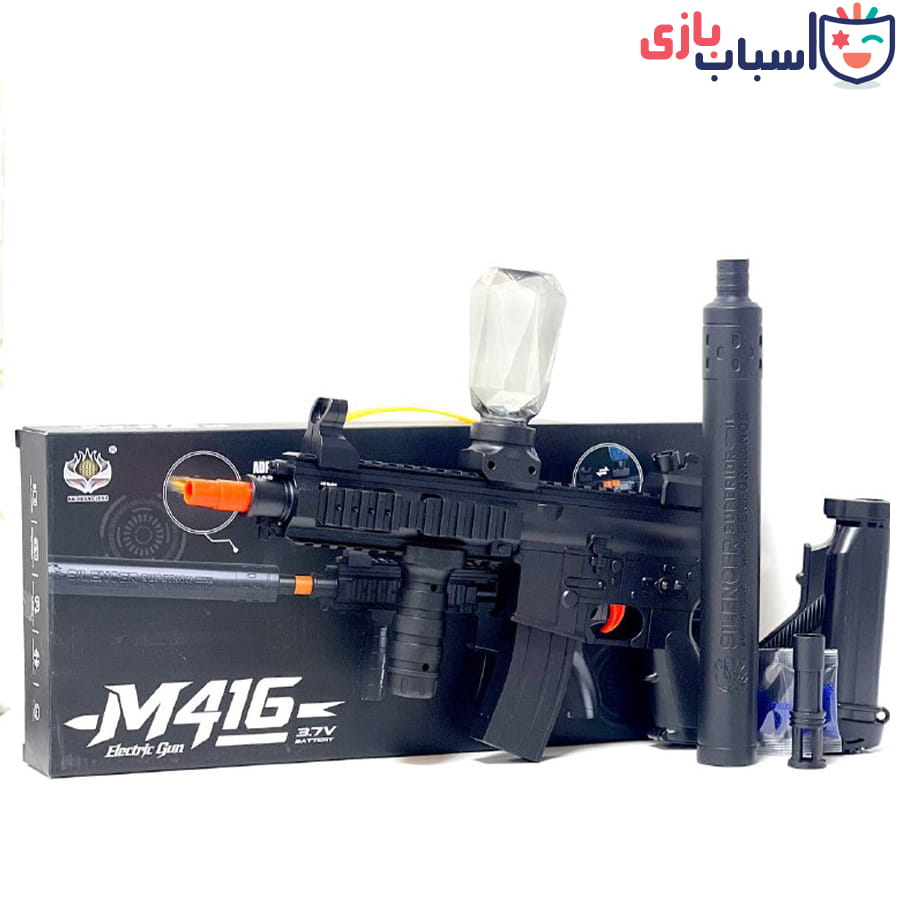 تفنگ تیر ژله ای شارژی m416 کد 416