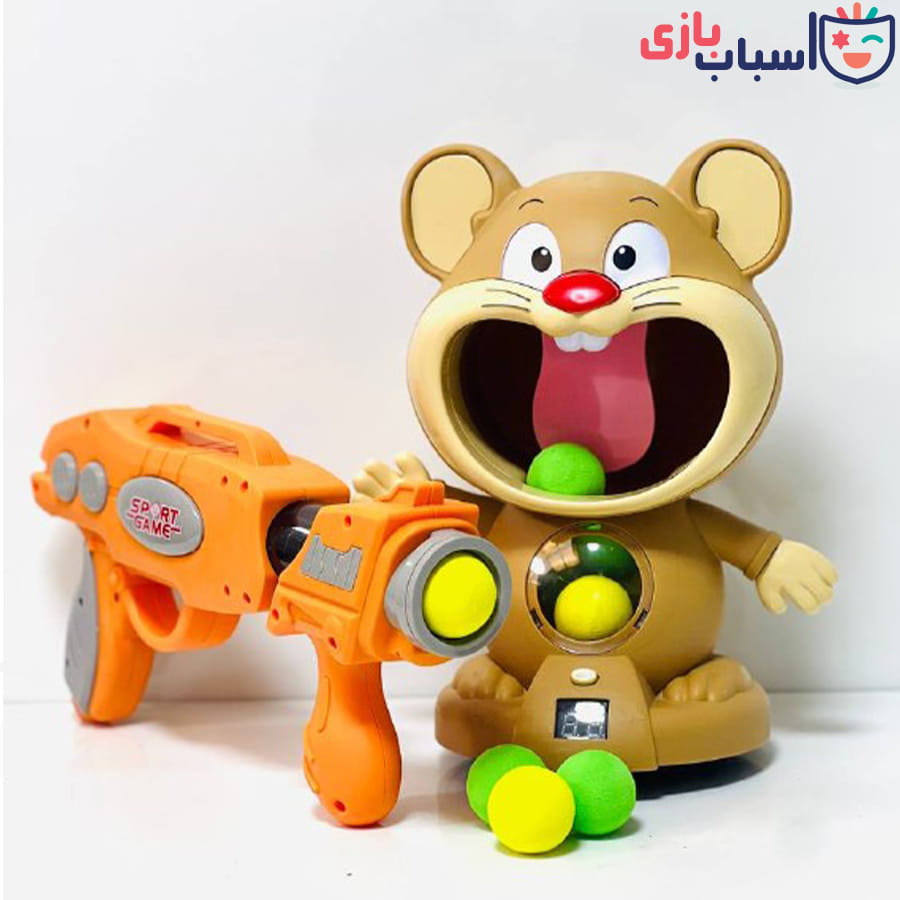 تفنگ اسباب بازی تیر ابری با سیبل طرح همستر 1970