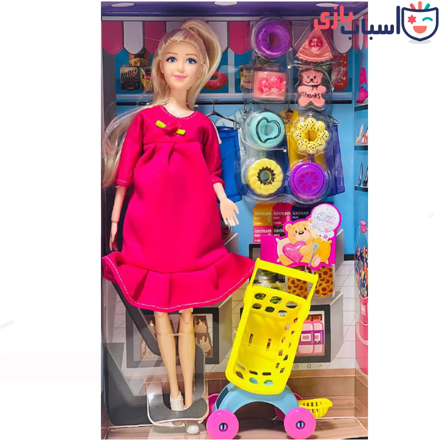 عروسک باربی حامله با لوازم 1388