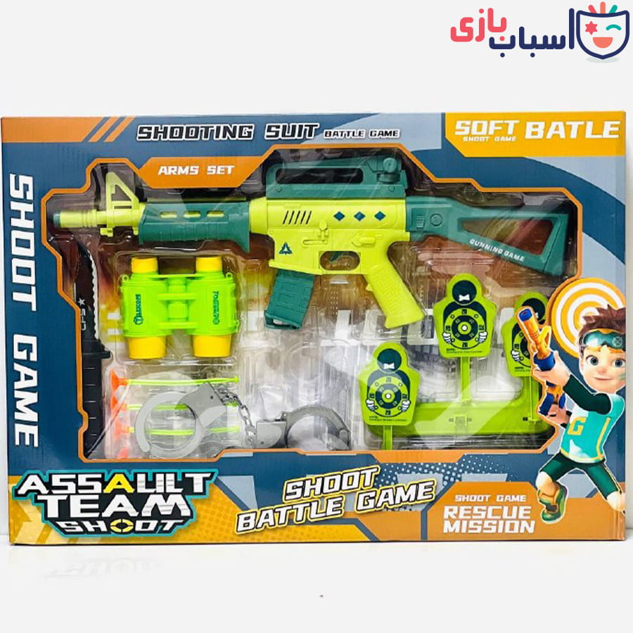 تفنگ اسباب بازی تیر ابری با لوازم 1_857