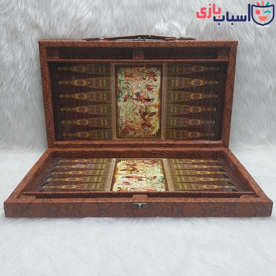 تخته نرد چوبی MDF چرمی کیفی کد 145
